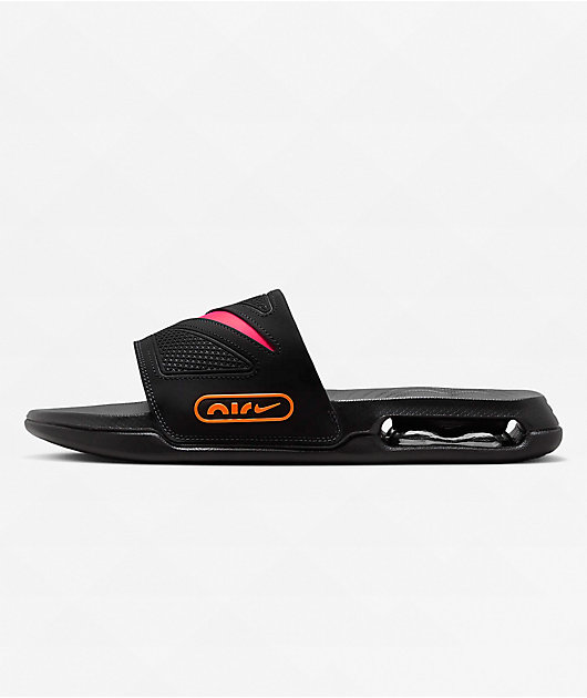 Nike Air Max Cirro Black & Racer Pink Slide Sandals