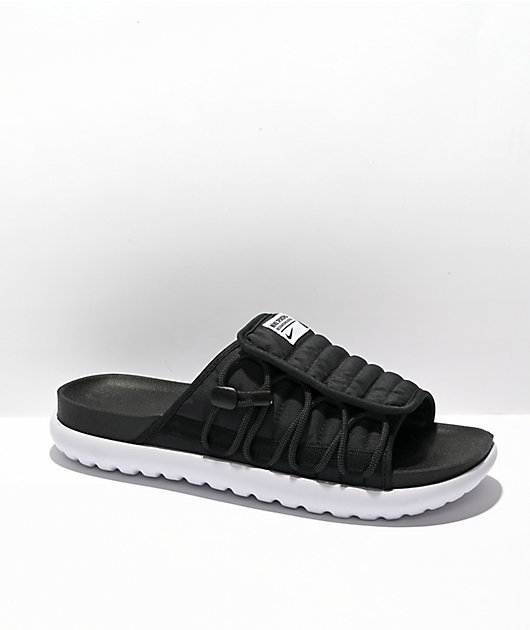 Van God Cadeau ontslaan Nike Asuna 2 Black & Grey Slide Sandals