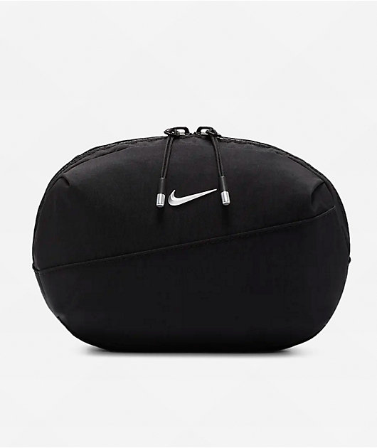Nike Aura SM Black & Matte Silver Crossbody Bag