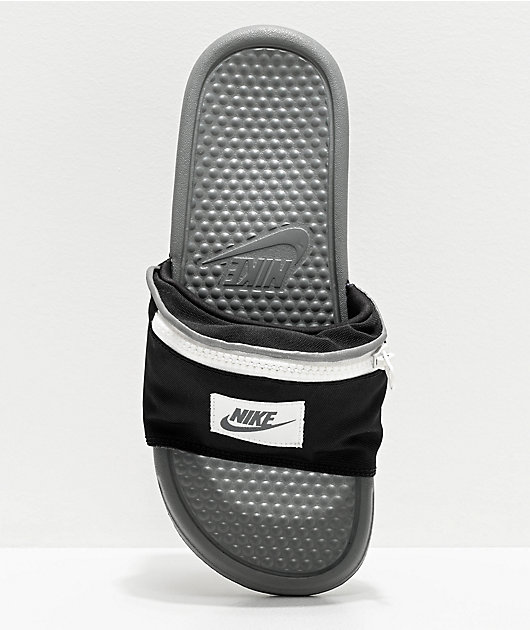 nike slides with pouch