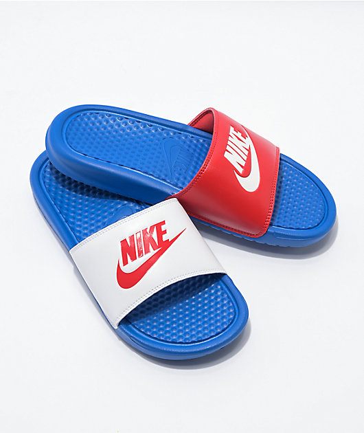 nike benassi rojas