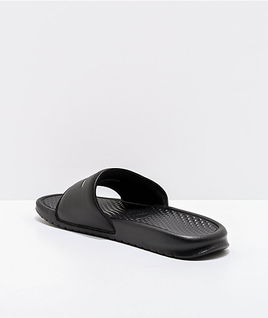 Nike Logo x Louis Vuitton Black Background Summer Slide Sandals - Binteez