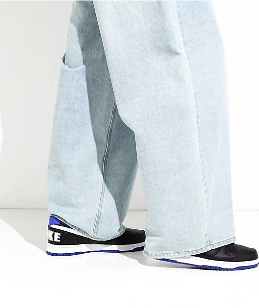 Nike Big Nike Low Black & Royal Blue Shoes video