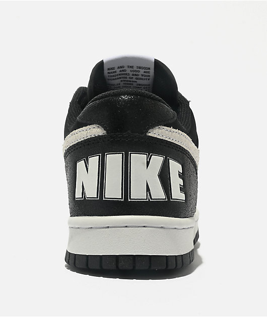 Nike Big Nike Low Lux Black & White Shoes | Zumiez