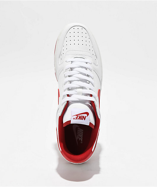 Nike Big Nike Low White Gym Red Shoes