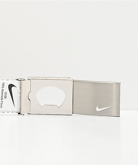 Nike Black & White Reversible Web Belt 