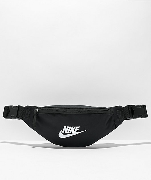 Nike black and white fanny pack on sale