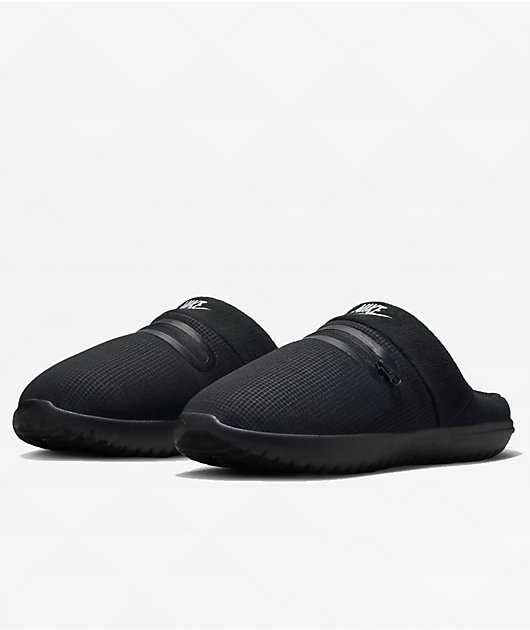 Nike Burrow Black & Phantom Slippers | Zumiez