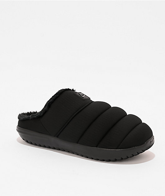 Nike Burrow SE Black & Anthracite Slippers | Zumiez