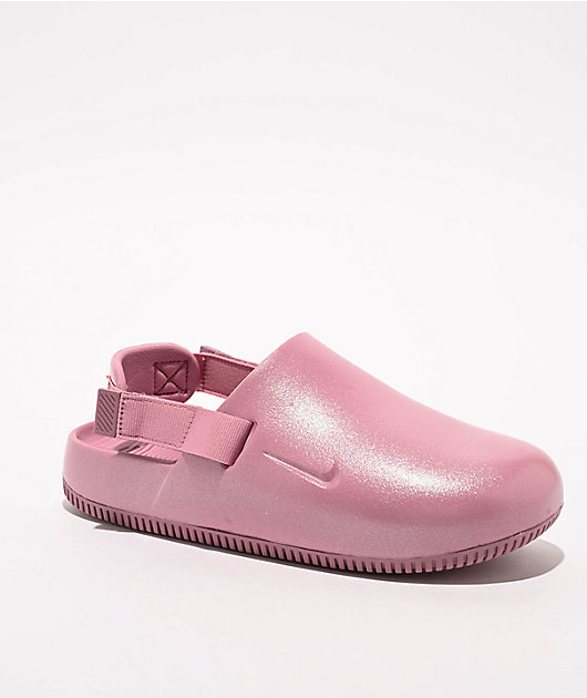 ★Nike★ Calm Flip Flop W Elemental Pink FD4115600 Nike Calm Elemental Pink Mule Sandals | Zumiez