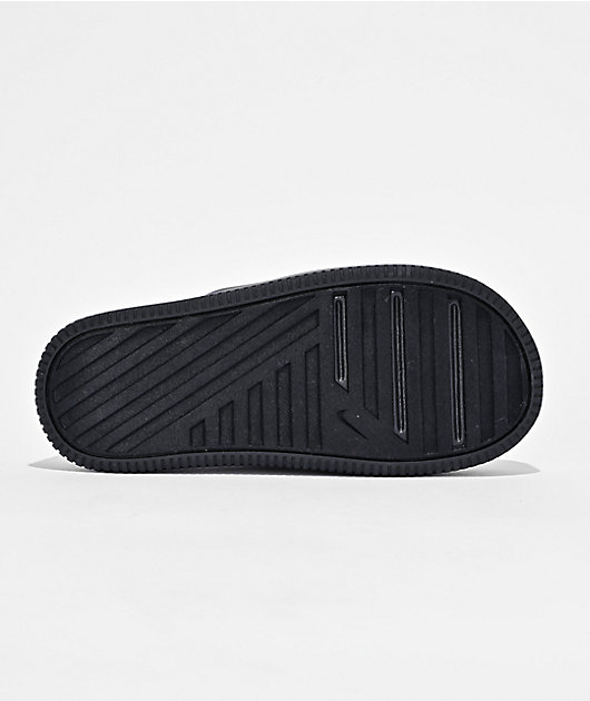 Nike Calm Elevation Black Platform Slide Sandals