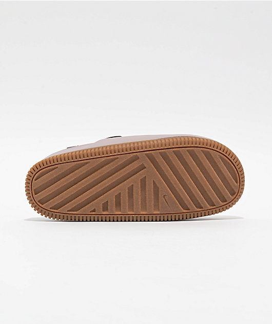 Nike Calm Light Violet Ore & Gum Mule Sandals | Zumiez