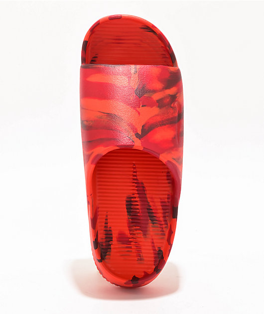 Nike Calm SE Picante Red Slide Sandals | Zumiez