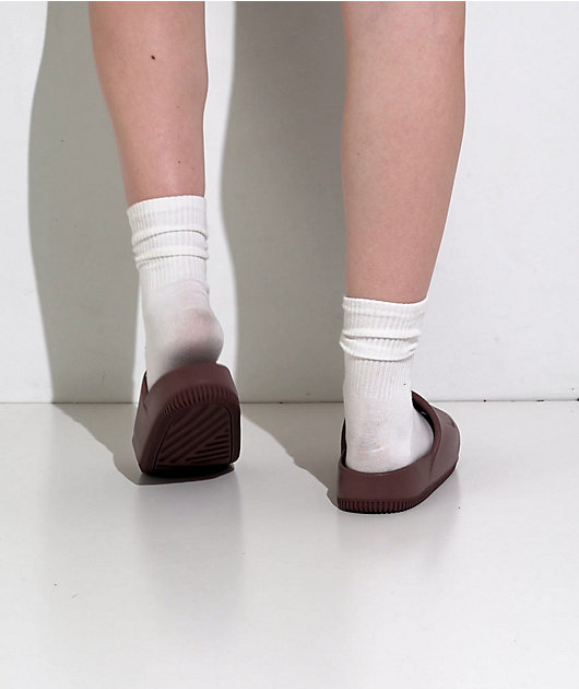 Nike Calm Smokey Mauve Slide Sandals video