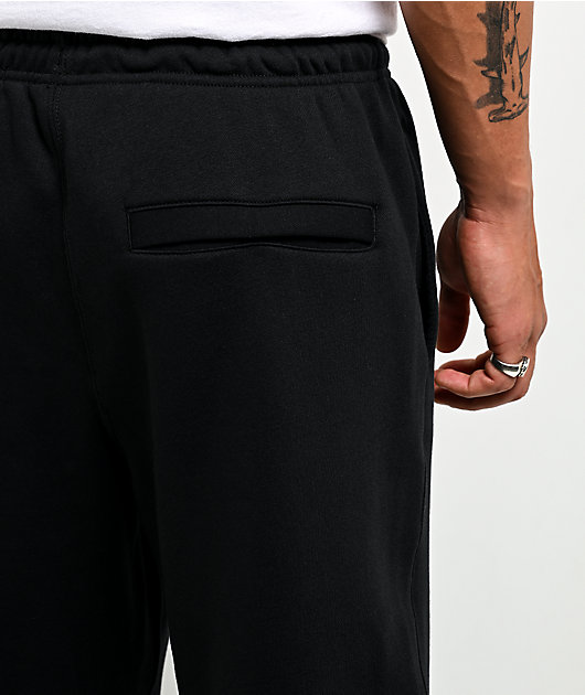 Nike Club Open Hem Black Sweatpants