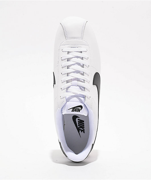 NIKE★CORTEZ★WHITE AND BLACK Nike Cortez White & Black Shoes | Zumiez