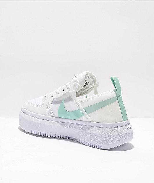 nike wmns court vision alta txt white light dew