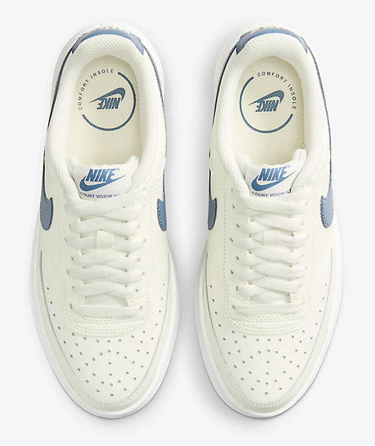 Nike Court Vision Alta White & Blue Shoes | Zumiez Nike Court Vision Alta White & Blue Shoes | Zumiez