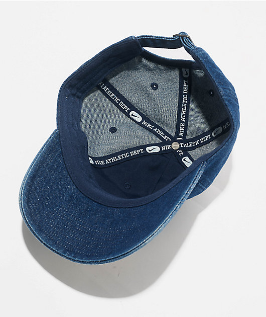 Nike Dad Unstructured Blue Denim Strapback Hat | Zumiez