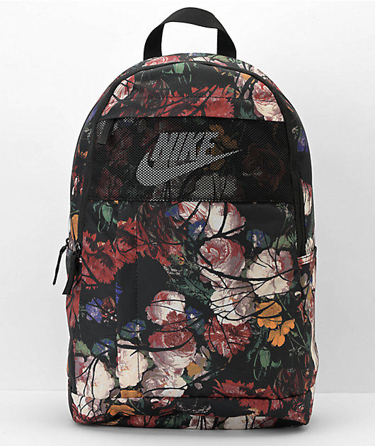 Bekentenis Vervagen Onrechtvaardig Nike Elemental Floral Black Backpack