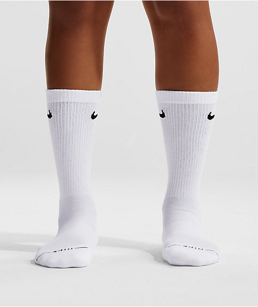 Nike Everyday Elevated White 6 Pack Crew Socks