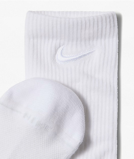 Nike Everyday Tonal 3 Pack White Crew Socks