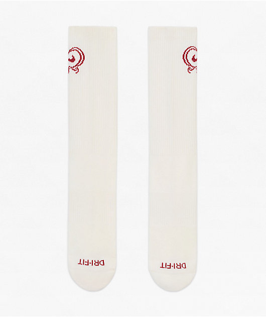 Nike Everyday VDay Off White Crew Socks