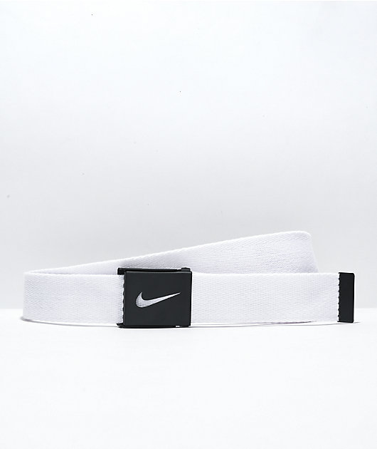 Nike Futura White & Black Web Belt