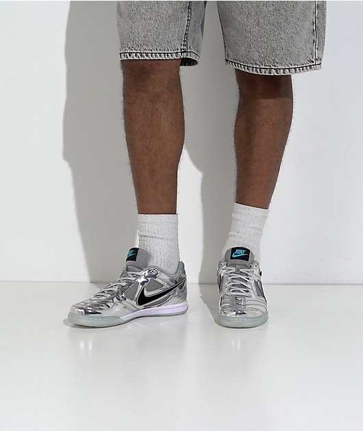 Nike Gato LV8 Chrome Silver & Black Shoes video