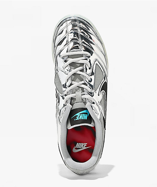 Nike Gato LV8 Chrome Silver & Black Shoes | Zumiez