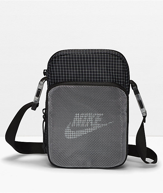 Nike Heritage 2 Black Grey Crossbody Bag Zumiez