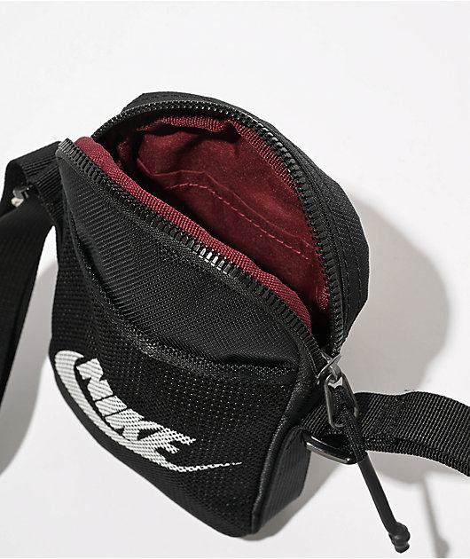 Nike Heritage Black Small Crossbody Bag | Zumiez