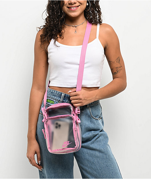 Nike Heritage Flamingo Clear Crossbody Bag | Zumiez