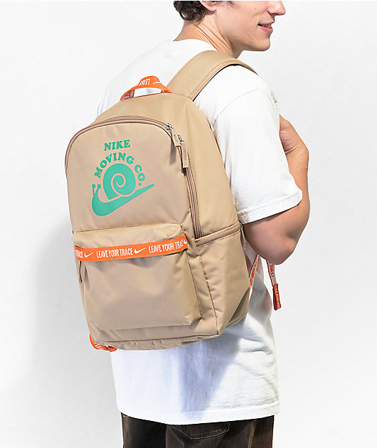 Nike Heritage Snail Tan Green Backpack