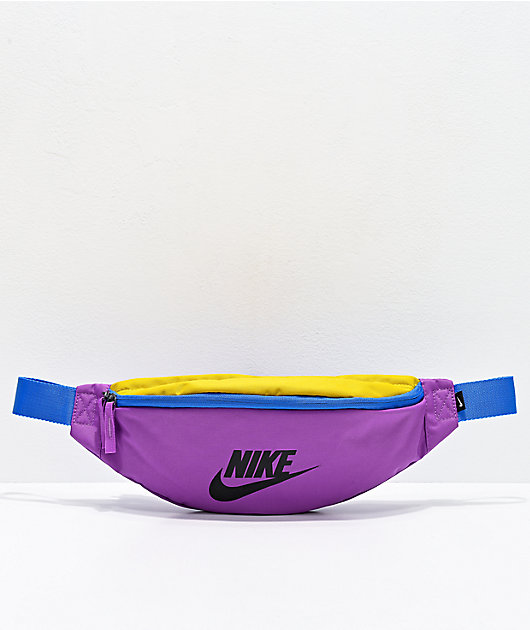 Nike Heritage riñonera morada, azul y