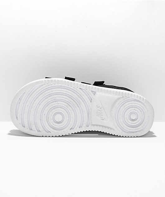 Nike Icon Classic Black & White Platform Sandals