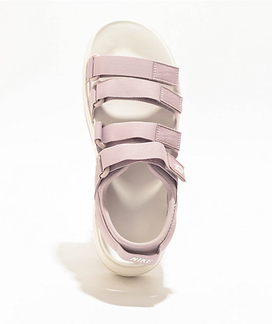 Purple nike sandals with gold check best sale