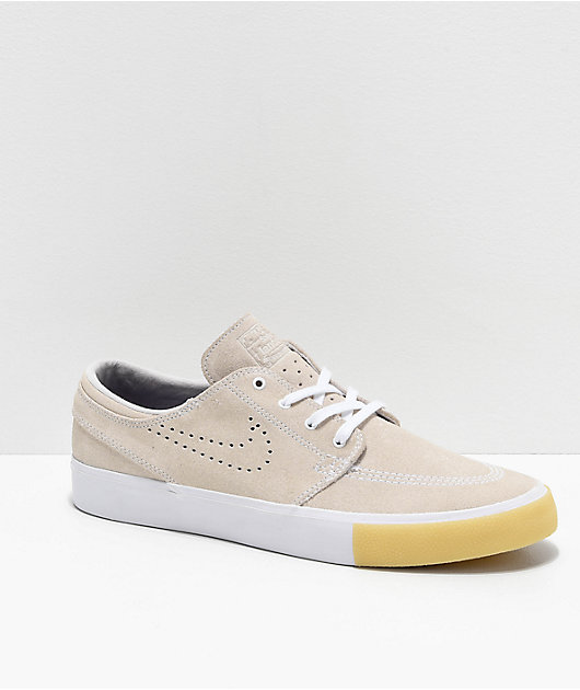 Stoel Prestatie Dokter Nike Janoski RM SE White & Vast Grey Suede Skate Shoes