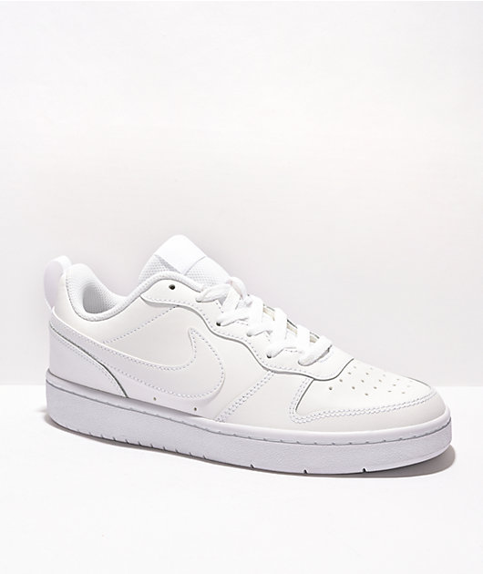 Nike Kids Court Borough Low 2 White Shoes Zumiez