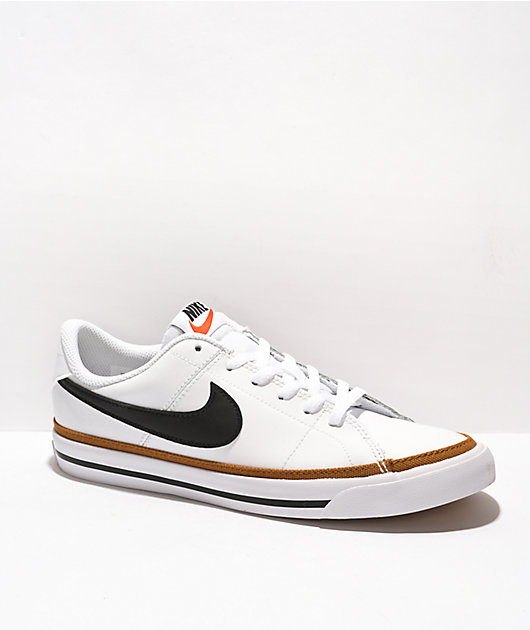 Nike Kids Court Legacy White Black Shoes Zumiez