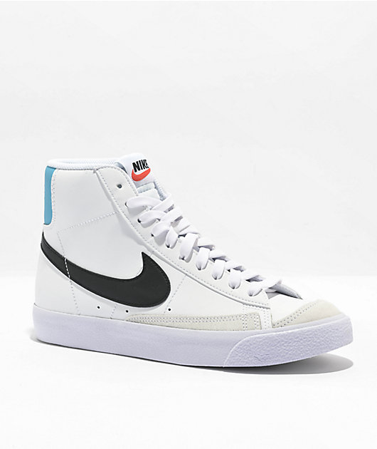 Blazer vintage mid 77 white blue premium leather clearance shoes