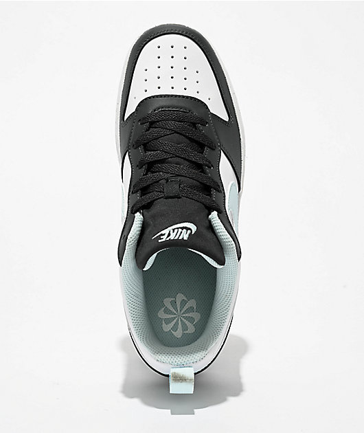 Nike Kids Court Borough Low Recraft Anthracite, White, & Glacier Blue Shoes