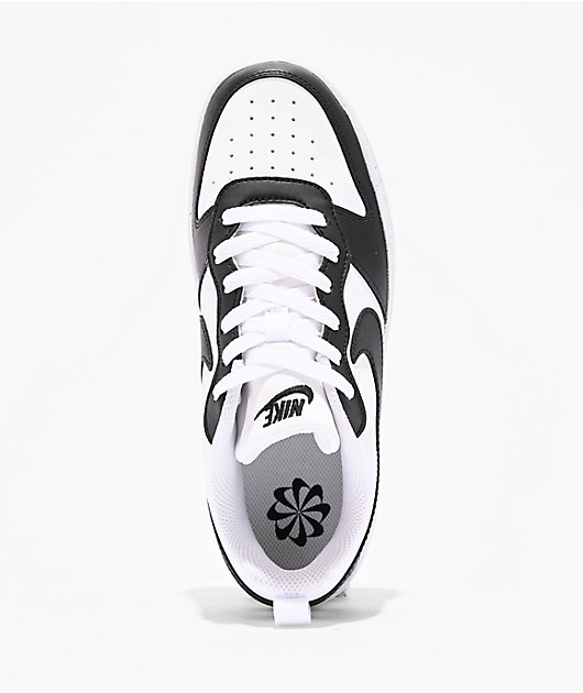 Nike Kids Court Borough Low Recraft Black & White Shoes