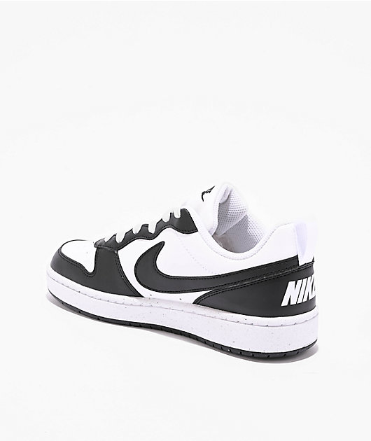 Nike Kids Court Borough Low Recraft Black & White Shoes
