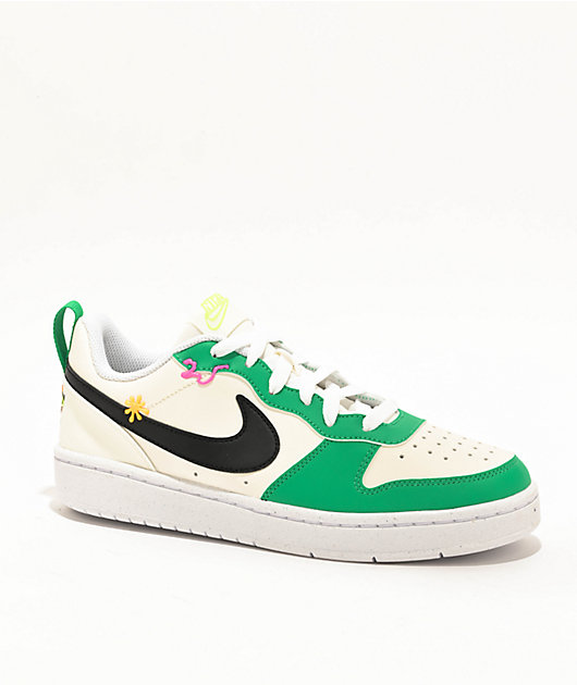 Nike Kids Court Borough Low Recraft White Stadium Green Shoes Zumiez