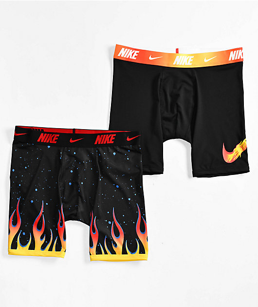 Nike Kids Dri-FIT Essential Micro Flame 2-Pack Boxer Briefs