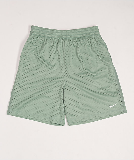 Nike Kids Dri-FIT Green Mesh Shorts