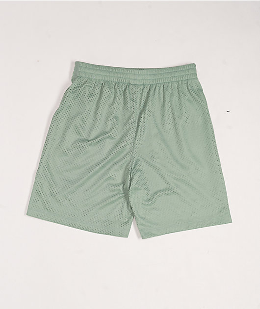 Nike Kids Dri-FIT Green Mesh Shorts