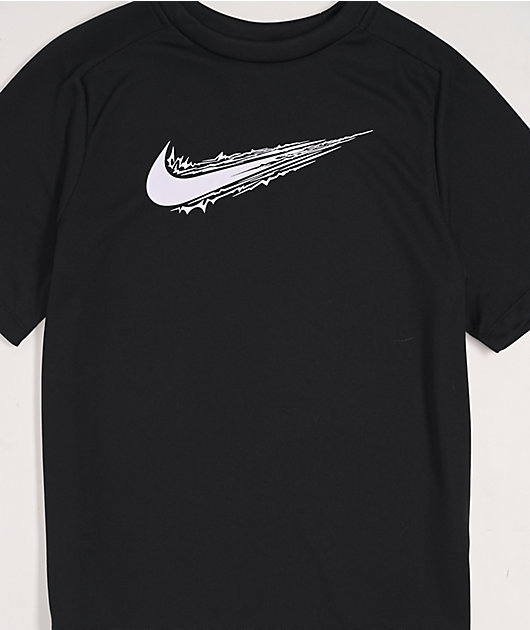 Nike Kids Dri-FIT Swoosh Black T-Shirt
