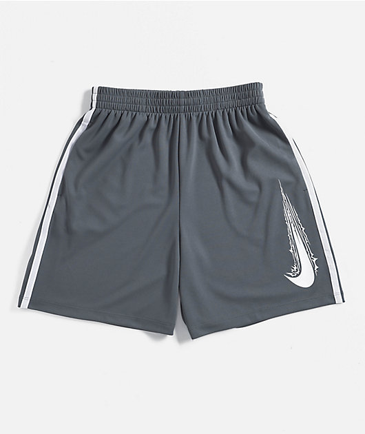 Nike Kids Swoosh Grey Mesh Shorts